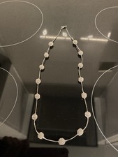 vintage TRIFARI silver tone spiral bead necklace