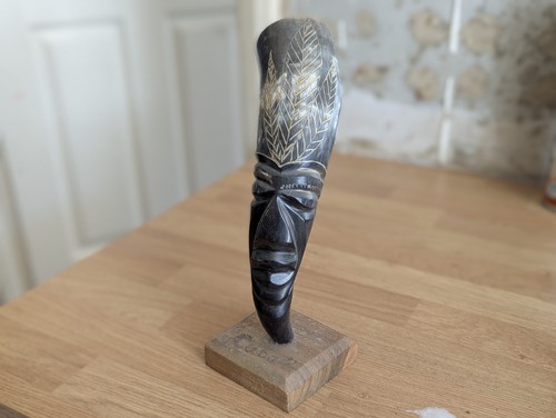 Large hand carved - , vintage