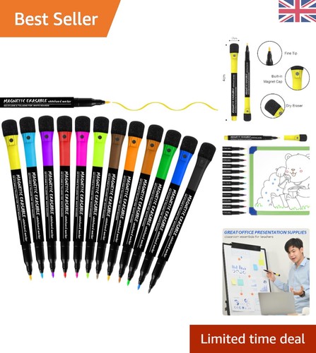 Whiteboard pens 12 magnetic - 12,