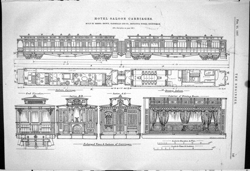Antique old print 1887 hotel - antique,