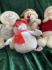 4 Christmas snowman plush