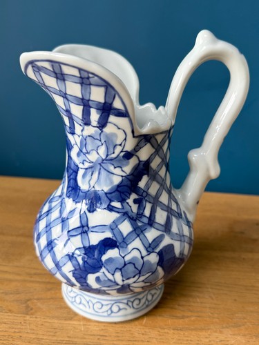 Chinese hand painted blue and - hand,