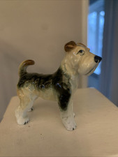 Small Vintage Airedale Wire Haired Terrier Figure Stands 6 Cm Tall
