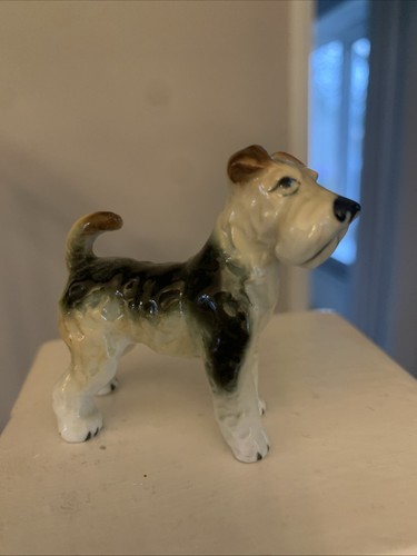 Small vintage airedale wire - small,