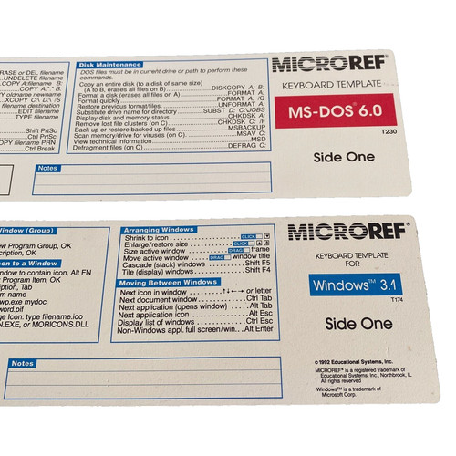 Microref keyboard template - microref,