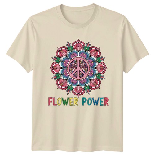 Flower power mandala hippie - flower,