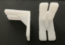 PAIR OF WOODEN VENETIAN BLIND