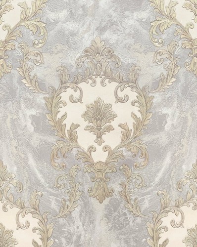 Rasch sienna damask vasari - sienna,