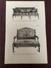 Antique 1913 Print, Louis XVI