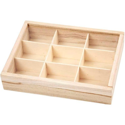 Wooden display box - wooden, 9