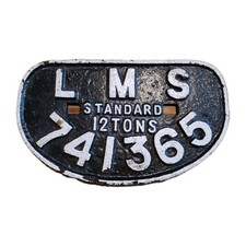 Railwayana LMS Wagon Plate