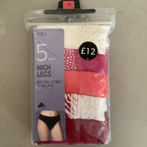Ladies cotton lycra with - m&s,