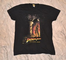 T Shirt Indiana Jones and the Temple of Doom Movie Black Large