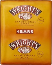 Wright's Coal Tar Soap, for everyday skin cleansing, suitable for all skin types