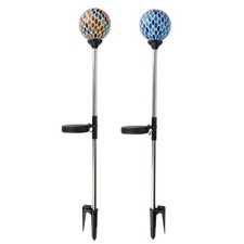 2 x Solar Mosaic Globe