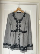 Nougat London Grey Cashmere / Angora Mix Cardigan Size 1 (UK 10)