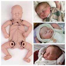 DIY 20" Reborn Doll Kits Unpainted Newborn Baby Kit Parts Vinyl Silicone Sculpts