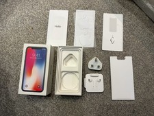 Iphone X Grey 256Gb Box And Accessories