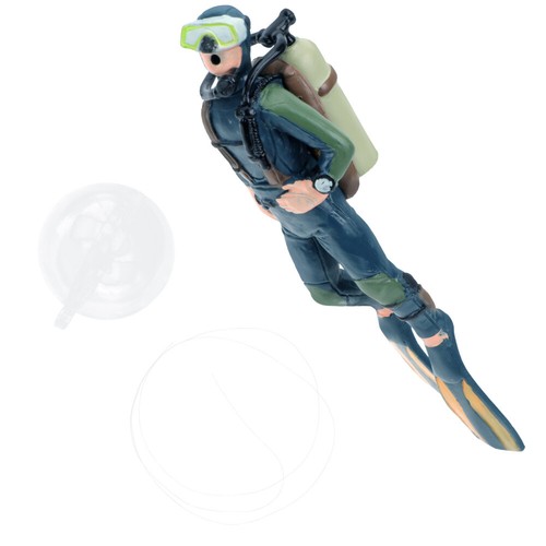 Scuba diver fish toy aquarium - diver,