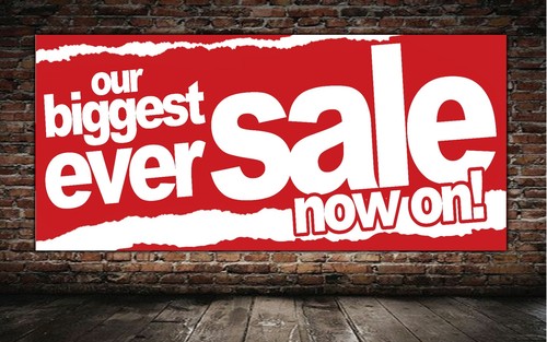 Sale now banner discount - on,
