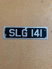 LFM722 SLG141 Bristol L5G Crosville Bus Coach Fleet Number Plate Sign Badge
