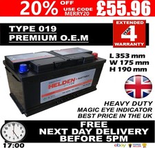 019 Heavy Duty Car/Van Battery