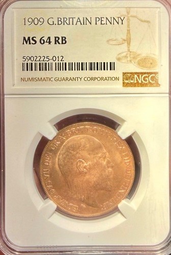 1909 penny ngc - ngc, unc