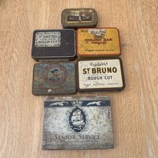 Advertising Tin Metal Boxes Antique Vintage Tobacco Brands Cigarette Box Job Lot