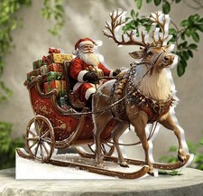 Christmas Santa Sleigh &