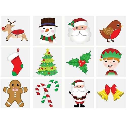 Christmas temporary tattoos - 12,