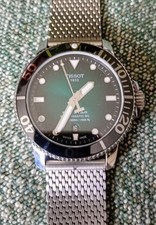Tissot Seastar 1000 Powermatic 80 Automatic Green with mesh strap