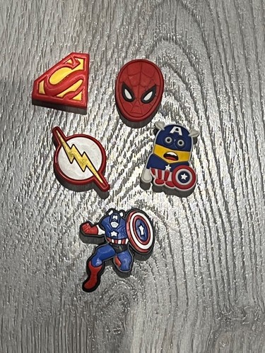 Superheroes croc charms - superheroes,