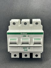 Crabtree Polestar MCB C 40A 16kA Tp Circuit Breaker BS 60898