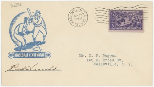 Ferrell rick signed 1939 - , ferrell,