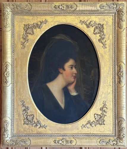 Antique oil painting 18th - oil,