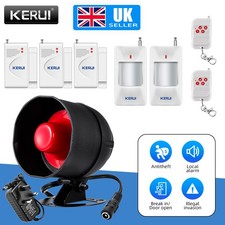New Wireless Security Burglar Door Alarm System PIR For Garage Shed House Shop 