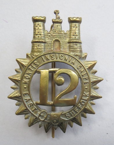 Brass glengarry badge 12th - brass,