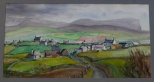 Nancy Ramsay – Hoy Hills from Quoyloo – 1965 Orkney Watercolour