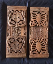 Vintage Pair Hand Carved