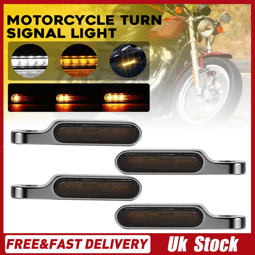 4pcs 8mm chrome sequential led - chrome,