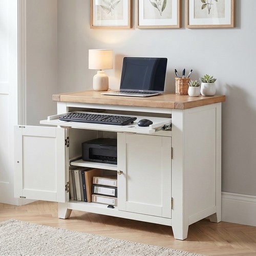 Computer desk cheshire white - computer,