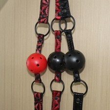Bondage Ball Gag Open Mouth Oral Breathable Adjustable Belt Restraint Couples SM