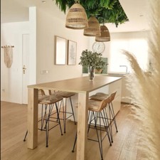   2 Modern Pub Chairs Rattan