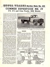 Commer Superpoise Mk 1V 1956