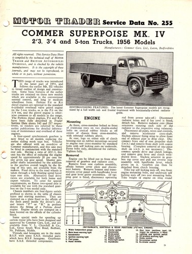 Commer superpoise 1956 - superpoise, mk