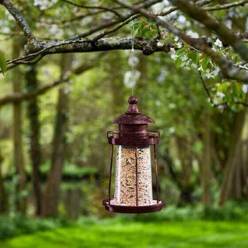 Copper lighthouse seed bird - copper,
