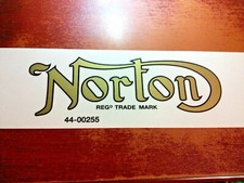Norton gold w/ black edge on