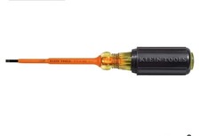 Klein Tools Insulated 1/8" Slotted - 4" Screwdriver 612-4-INS