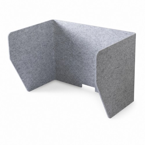 Desk partition with side - desk,