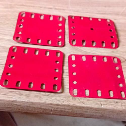 For meccano red metal - meccano, 4x